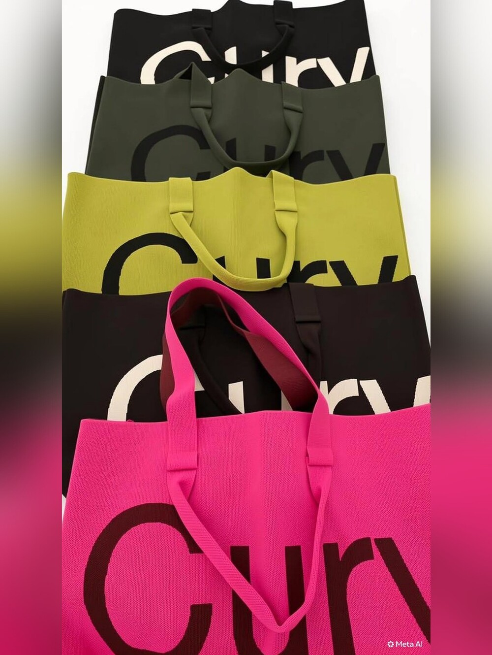 Brand New Curves Tote Bags - Merlot/Rose Color- Price Is Per Bag